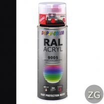 DUPLICOLOR ACRYL 400ML ZG RAL 9005 DIEP ZWART