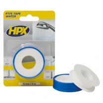 HPX PTFE WATERAFDICHT.TAPE BLISTER - WIT 12MM X 12M